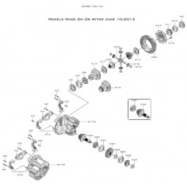 Forward Axle - Exploded View